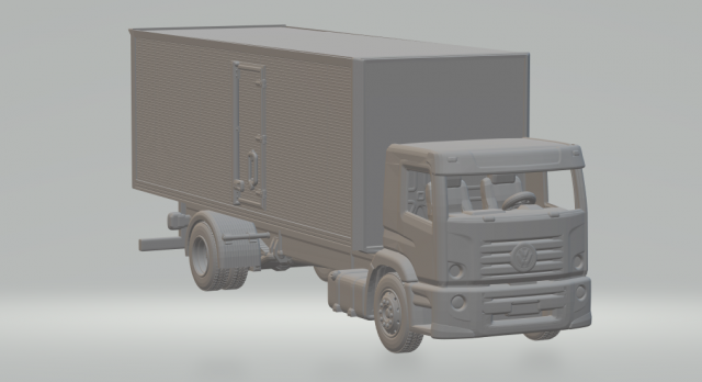 Volkswagen Constellation truck box 3D 打印模型 .c4d .max .obj .3ds .fbx .stl .blend