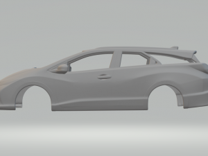 Honda civic tourer 3Dプリントモデル