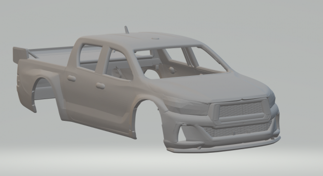 Toyota hilux race argentina 3D प्रिंट मॉडल .c4d .max .obj .3ds .fbx .stl .blend 
