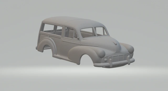 MORRIS MINOR TRAVELER 3D Print Model .c4d .max .obj .3ds .fbx .stl .blend 