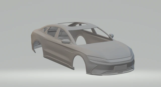 बीवाईडी हान ईवी 3D प्रिंट मॉडल .c4d .max .obj .3ds .fbx .stl .blend 