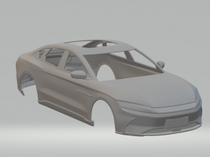 BYD Han EV Model Cetak 3D