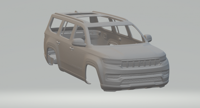 Jeep wangoner 3D Baskı Modeli .c4d .max .obj .3ds .fbx .stl .blend 
