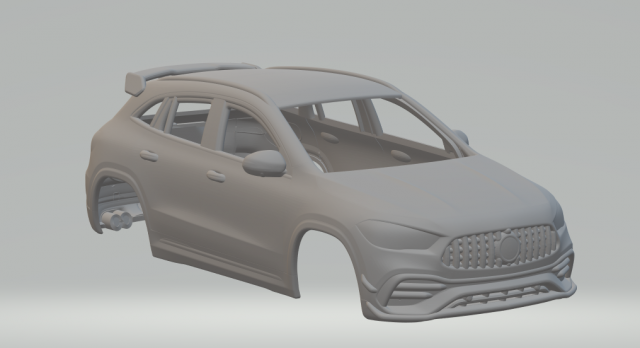 Mercedes-AMG GLA 45 2021 Modello di stampa 3D .c4d .max .obj .3ds .fbx .stl .blend 