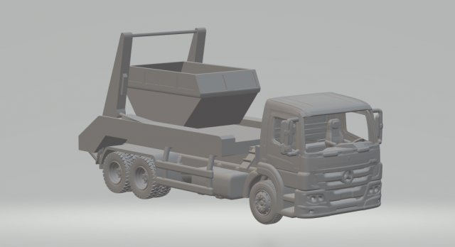 Mercedes atego 3D 프린트 모델 .c4d .max .obj .3ds .fbx .stl .blend 