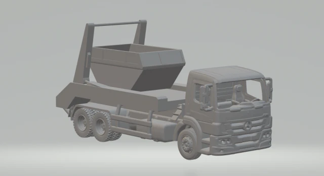 Mercedes atego 3D Print Model .c4d .max .obj .3ds .fbx .stl .blend