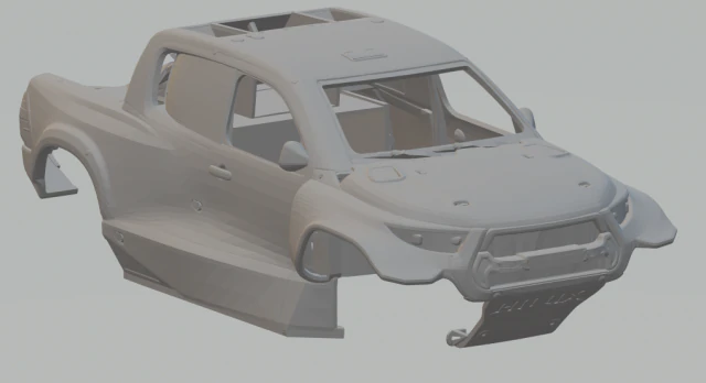 HILUX DAKAR 22 3D Print Model .c4d .max .obj .3ds .fbx .stl .blend 