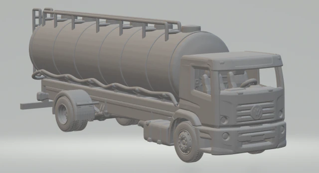 Volkswagen Constellation tank 3D Print Model .c4d .max .obj .3ds .fbx .stl .blend