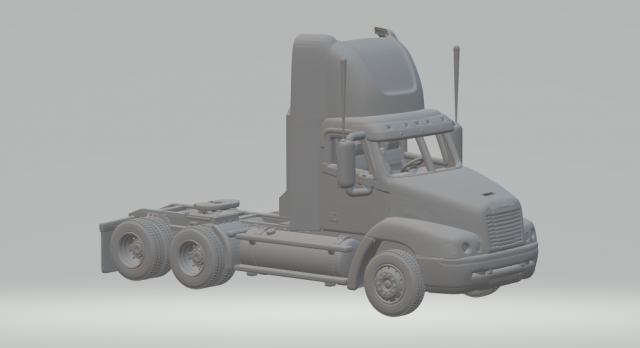 Freightliner Century Day Cab 3D प्रिंट मॉडल .c4d .max .obj .3ds .fbx .stl .blend 