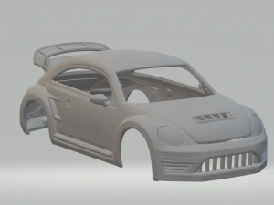 Volkswagen kever rallycross 3D printmodel