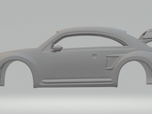 Volkswagen beetle rallycross 3D Druckmodell