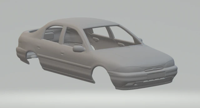 몬데오 93 3D 프린트 모델 .c4d .max .obj .3ds .fbx .stl .blend 