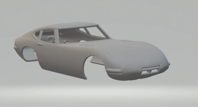 Toyota 2000 gt 67 3D Print Model .c4d .max .obj .3ds .fbx .stl .blend 