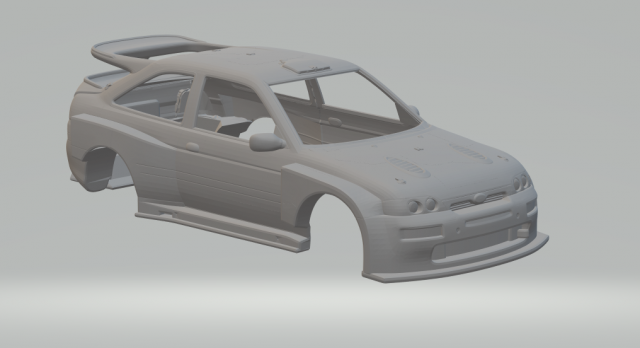 ESCORT COSWORTH ken block 3D प्रिंट मॉडल .c4d .max .obj .3ds .fbx .stl .blend 