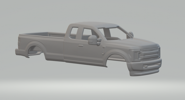 F250 Modelo de impresión 3D .c4d .max .obj .3ds .fbx .stl .blend 