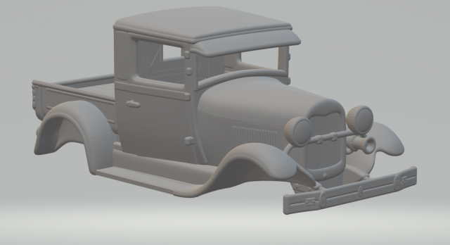 Model a pickup 3D Принт Модель .c4d .max .obj .3ds .fbx .stl .blend 