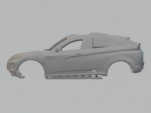 Mitsubishi Eclipse Cross Rally Modello di stampa 3D