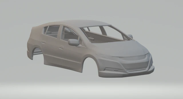 Honda insight 2010 3D Print Model .c4d .max .obj .3ds .fbx .stl .blend 