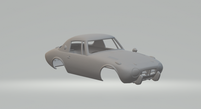 Toyota Sports 800 65-69 3D Druckmodell .c4d .max .obj .3ds .fbx .stl .blend