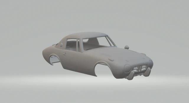 Toyota Sports 800 65-69 3D Print Model .c4d .max .obj .3ds .fbx .stl .blend 