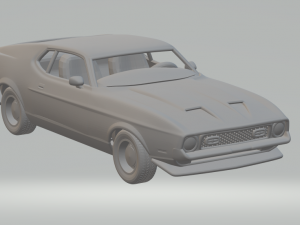 Mustang mach1 1971 3D-Druckmodell