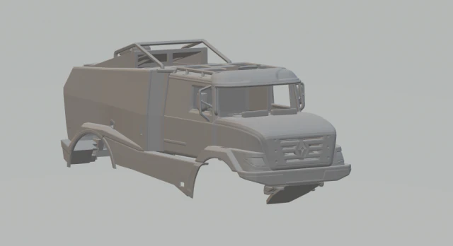 Renault Sherpa 2018 3D Print Model .c4d .max .obj .3ds .fbx .stl .blend 
