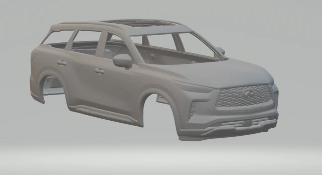 Infiniti qx60 2022 3D Print Model .c4d .max .obj .3ds .fbx .stl .blend 