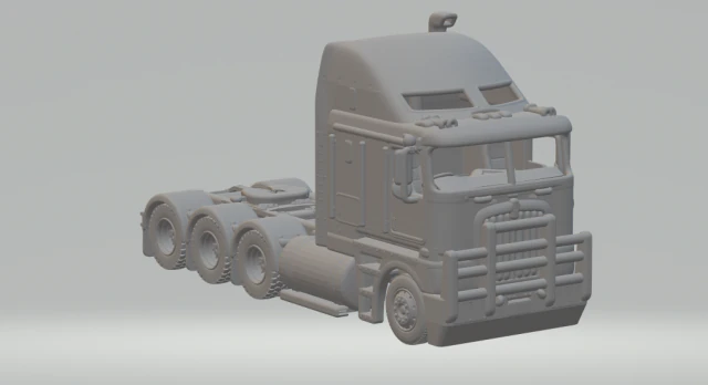 Kenworth k200 8x4 3D Print Model .c4d .max .obj .3ds .fbx .stl .blend 