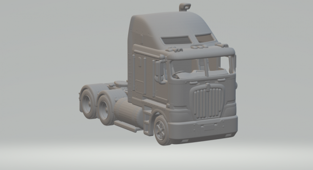 Kenworth k200 6x4 3D Print Model .c4d .max .obj .3ds .fbx .stl .blend 