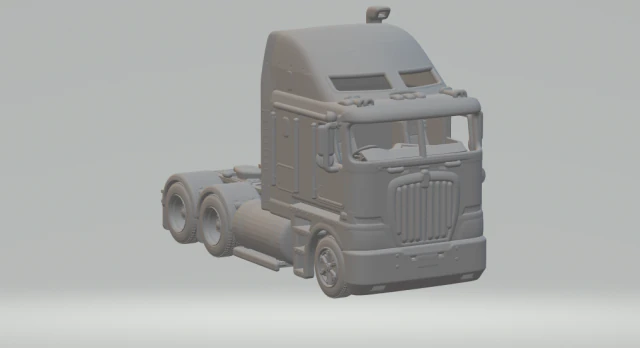 Kenworth k200 6x4 3D Print Model .c4d .max .obj .3ds .fbx .stl .blend 