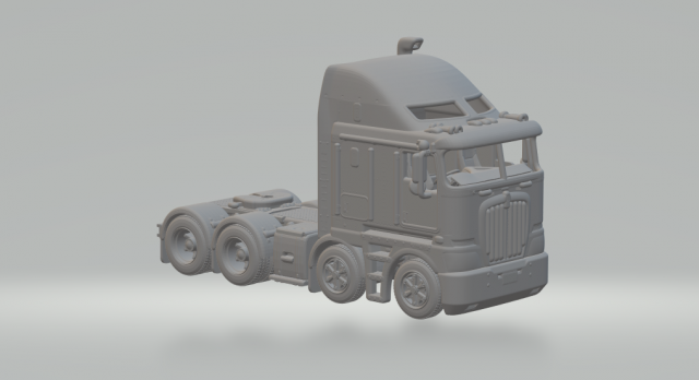 Kenworth k200 6x4 3D Print Model .c4d .max .obj .3ds .fbx .stl .blend 