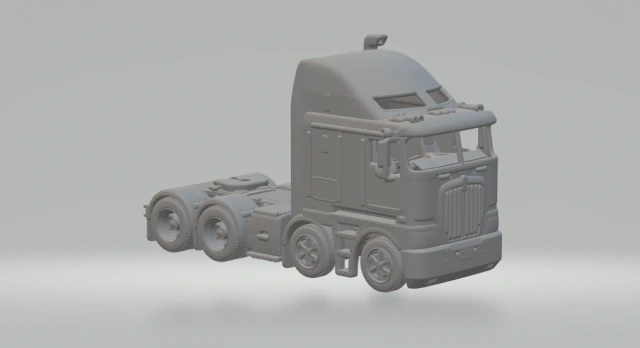 Kenworth k200 6x4 3D Print Model .c4d .max .obj .3ds .fbx .stl .blend 