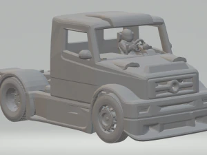 Mercedes formula truck 3D Print Model