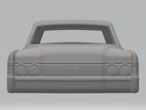 Lincoln continental mark mk4 sedan Model Cetak 3D
