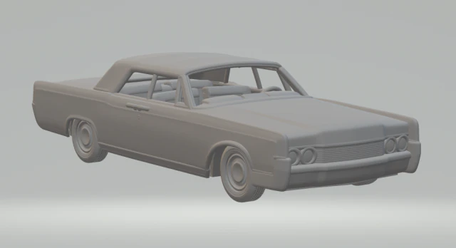LINCOLN CONTINENTAL CONVERTIBLE MK4 3D Print Model .c4d .max .obj .3ds .fbx .stl .blend 