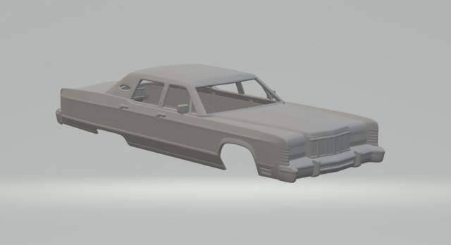 LINCOLN CONTINENTAL MK5 3D Print Model .c4d .max .obj .3ds .fbx .stl .blend 