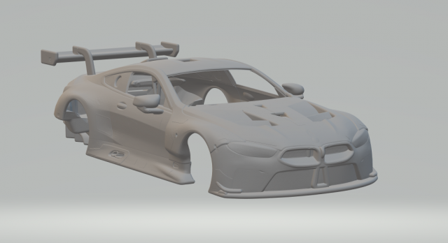 M8 race car 3D 프린트 모델 .c4d .max .obj .3ds .fbx .stl .blend 