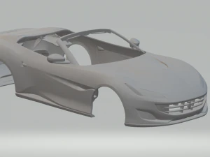 FERRARI PORTOFINO 2018 OPEN 3D Print Model