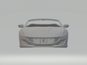 FERRARI PORTOFINO 2018 OPEN 3D Print Model