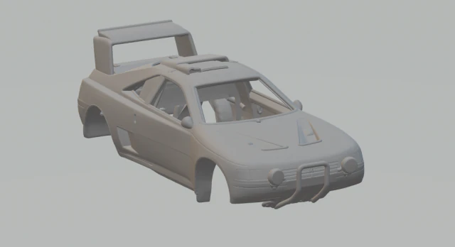 PEUGEOT 405 rally 3D Print Model .c4d .max .obj .3ds .fbx .stl .blend 