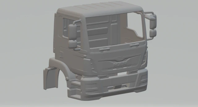 MAN TGM CABIN 3D Print Model .c4d .max .obj .3ds .fbx .stl .blend 