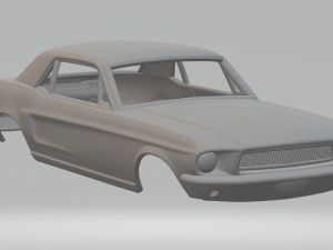 Mustang gt 68 3D प्रिंट मॉडल