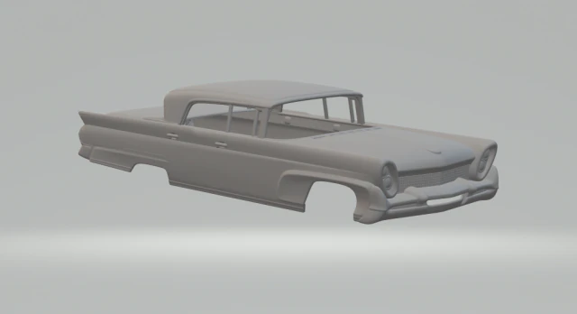 Lincoln mark landau 1958 3D Print Model .c4d .max .obj .3ds .fbx .stl .blend 