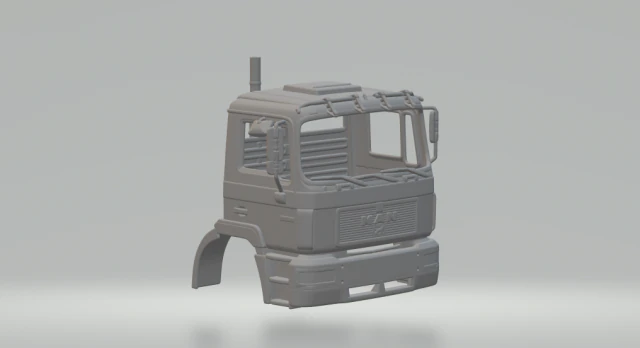 Man f2000 cabin 3D Print Model .c4d .max .obj .3ds .fbx .stl .blend 