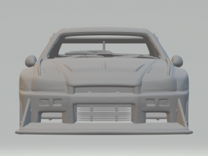 Nissan skyline gt-r r34 lbwk silhouette 3Dプリントモデル