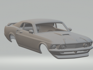 Mustang mach 1 3D Baskı Modeli