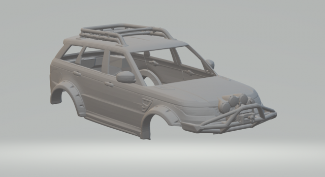 LAND ROVER RANGE ROVER CUSTOM Modello di stampa 3D .c4d .max .obj .3ds .fbx .stl .blend 