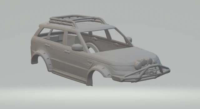 LAND ROVER RANGE ROVER CUSTOM 3D Print Model .c4d .max .obj .3ds .fbx .stl .blend 