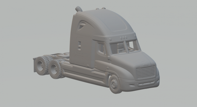 Freightliner Cascadia Modelo de Impressão 3D .c4d .max .obj .3ds .fbx .stl .blend 