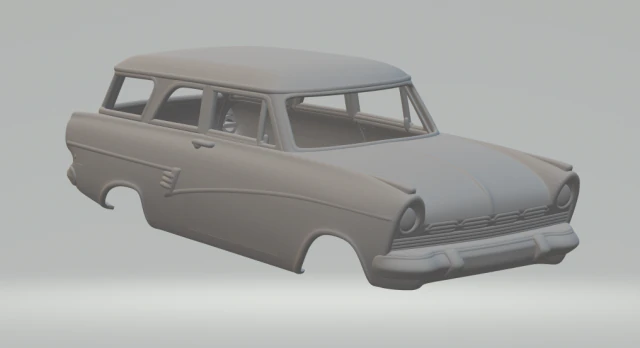 Taunus kombi 3D Print Model .c4d .max .obj .3ds .fbx .stl .blend 